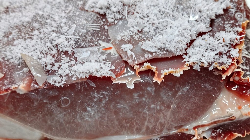 moisture loss causes freezer burn