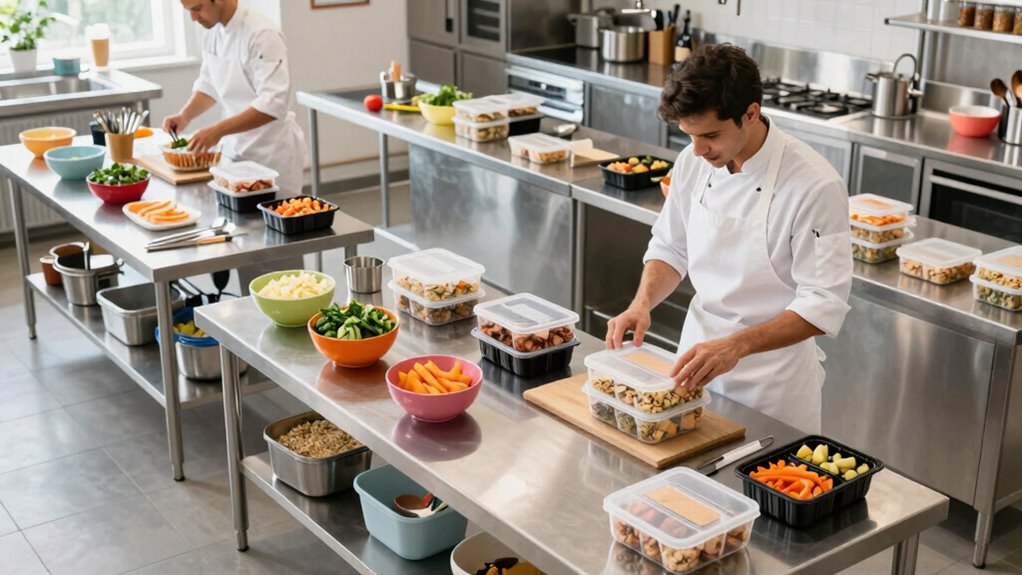 organized efficient meal preparation