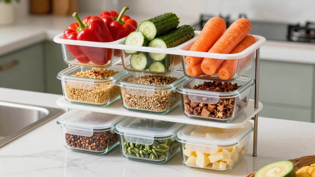 organized varied efficient meal prep