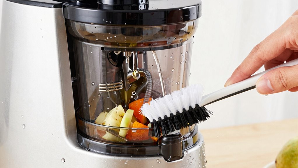 rinse regularly to prevent clogs