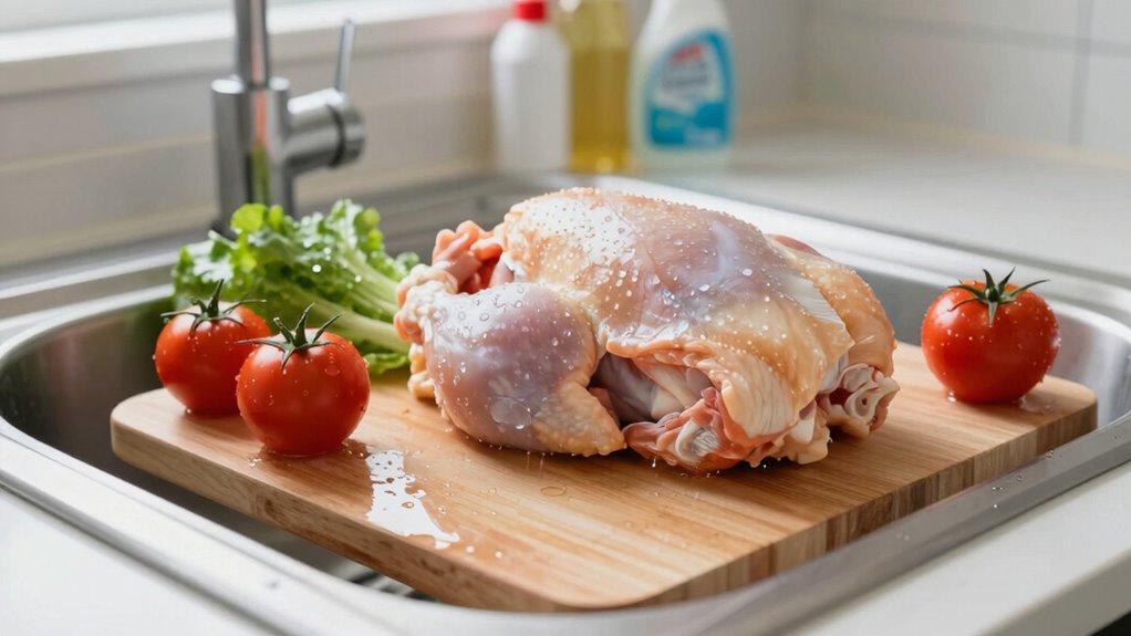 sanitize to prevent cross contamination