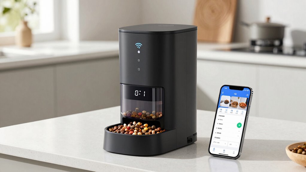 smart wifi pet feeder features