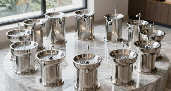 top 15 large stainless steel fountains
