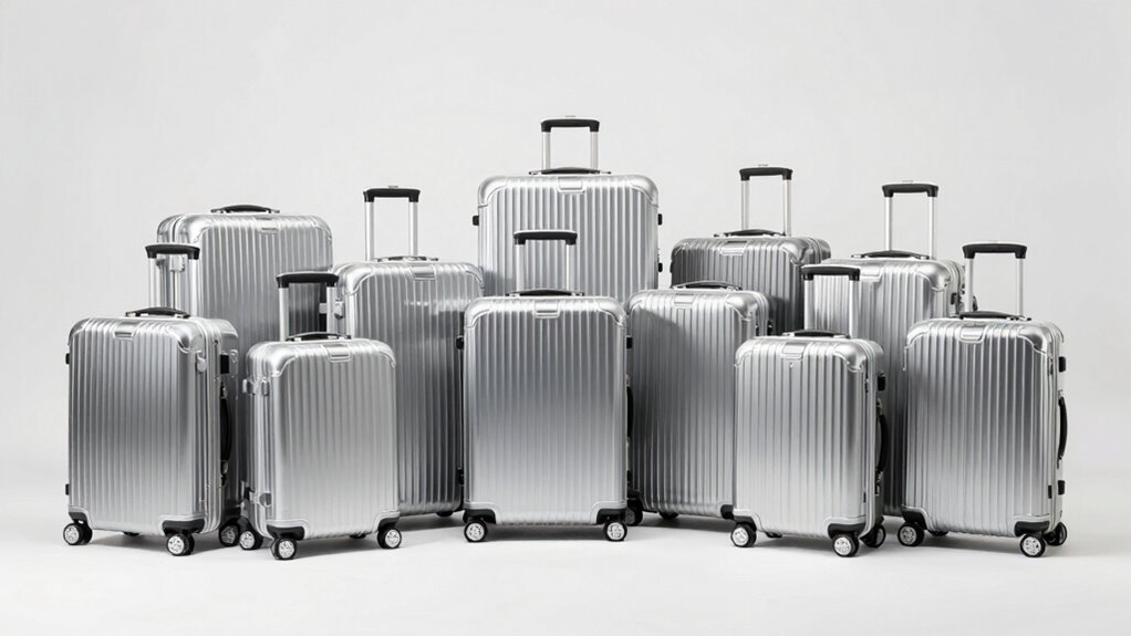 top aluminum luggage sets