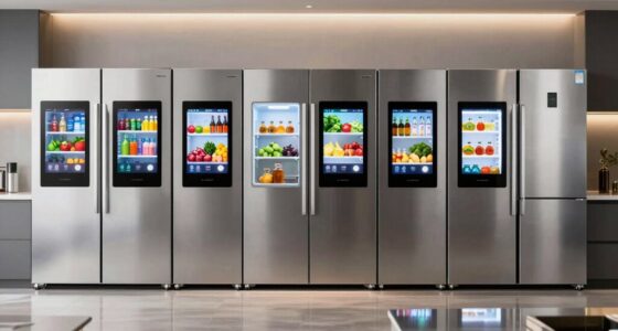 top door in door smart refrigerators