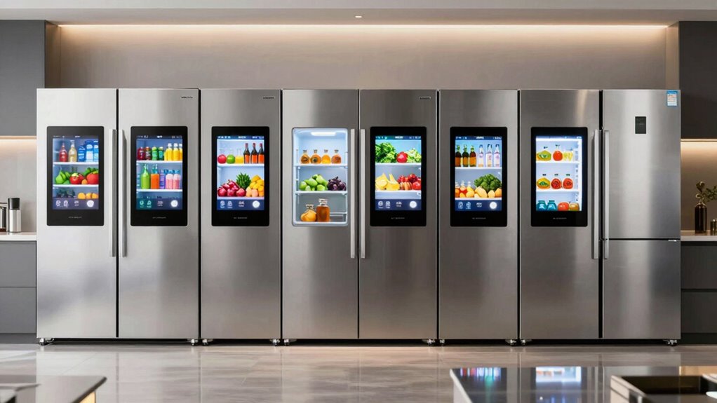 top door in door smart refrigerators