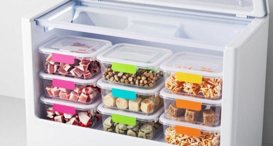 top freezer bins for raw pet food