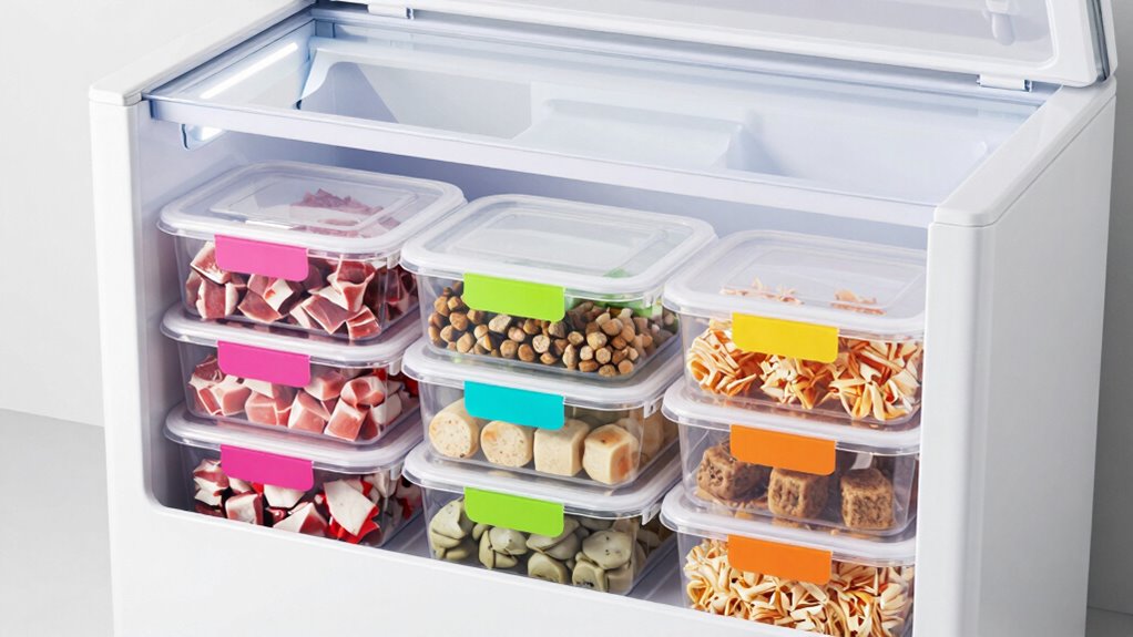 top freezer bins for raw pet food