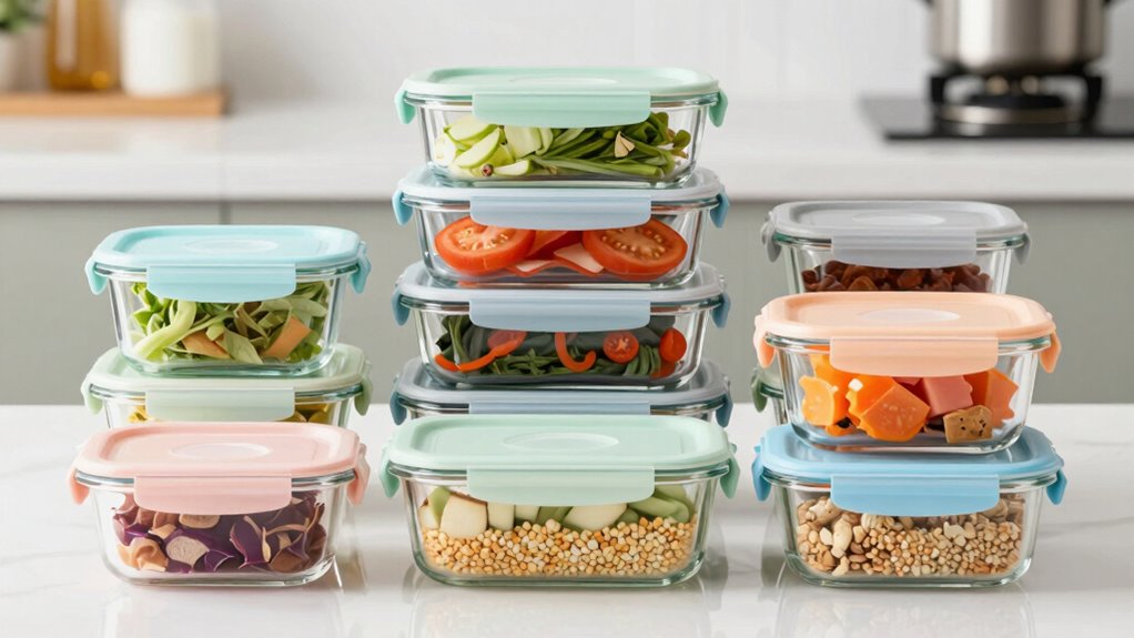 top glass meal prep sets