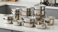 top stainless steel container sets