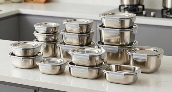 top stainless steel container sets