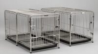 top stainless steel dog crates