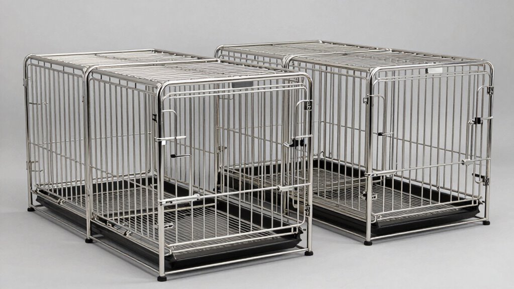 top stainless steel dog crates