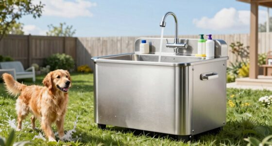 top stainless steel dog wash stations