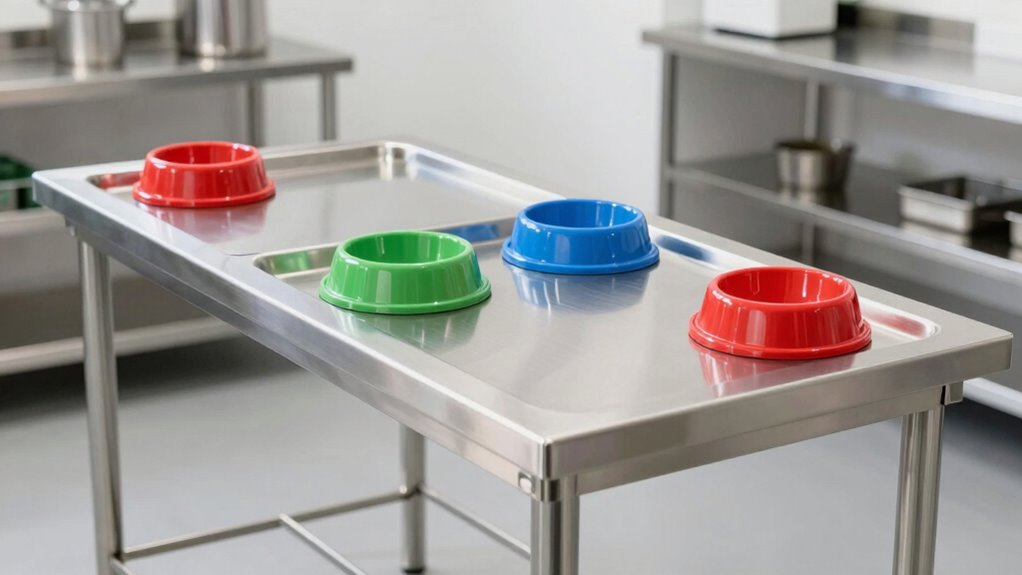 top stainless steel pet prep tables