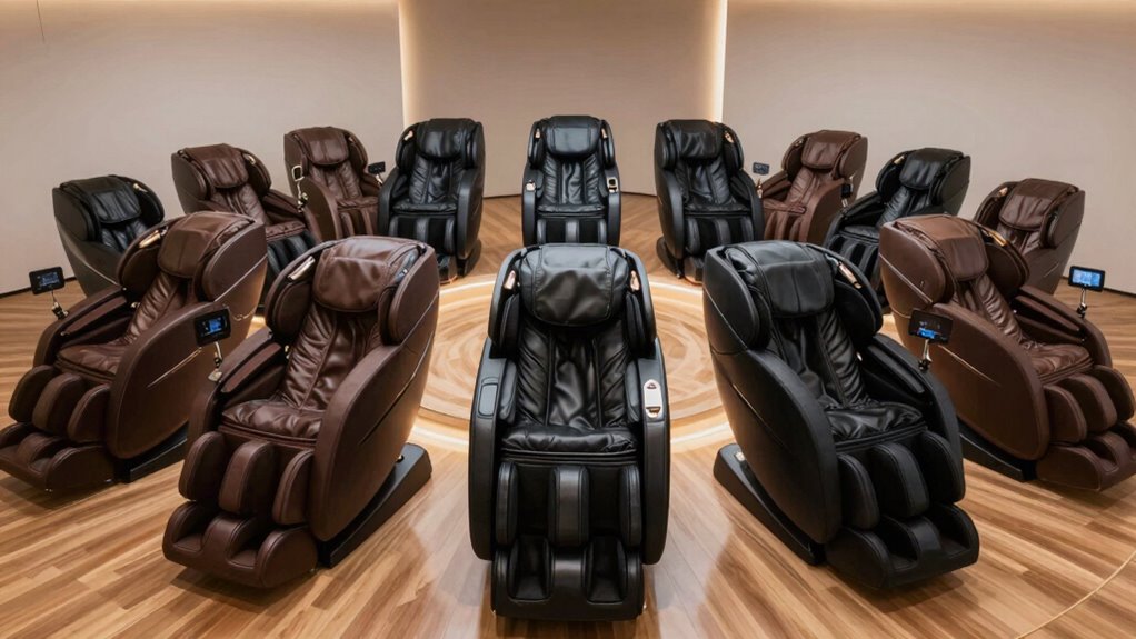 top zero gravity massage chairs