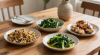 balanced portions over presentation