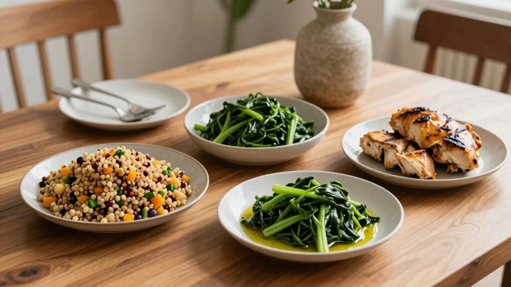 balanced portions over presentation