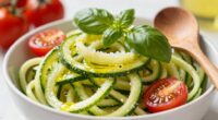 crisp zucchini noodles technique