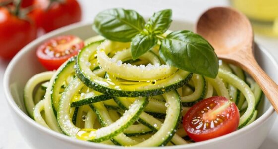 crisp zucchini noodles technique