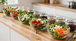 daily accessible salad setup