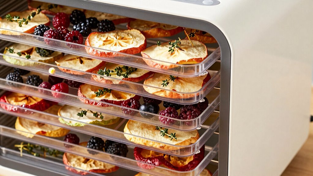 dehydrator capacity involves tray count