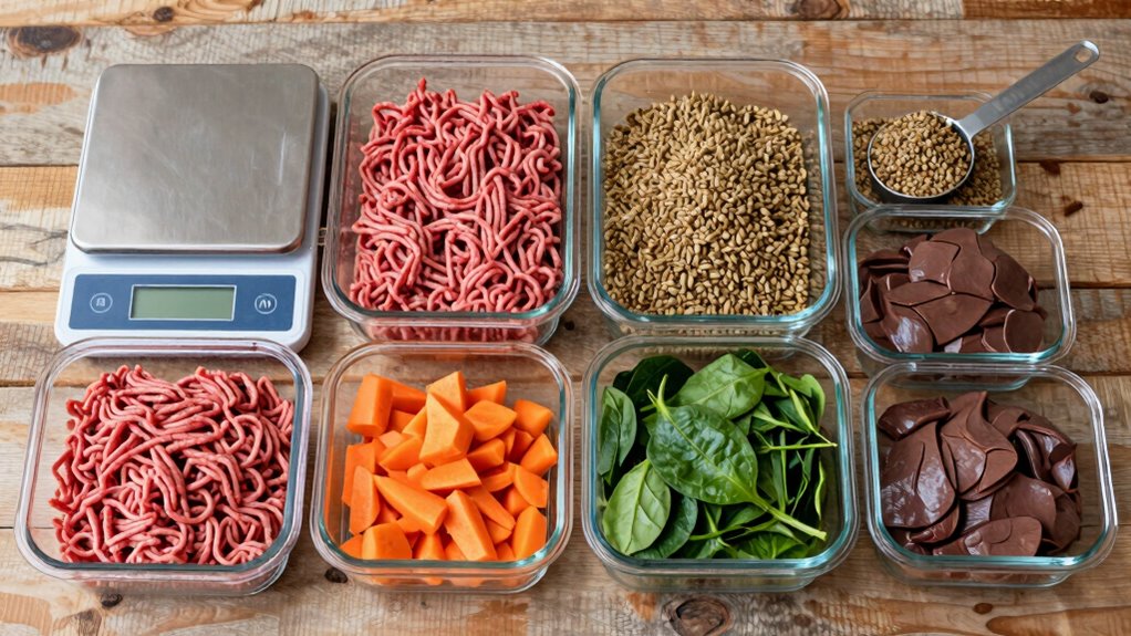 easy raw pet meal portions