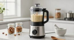 efficient organized nut milk station