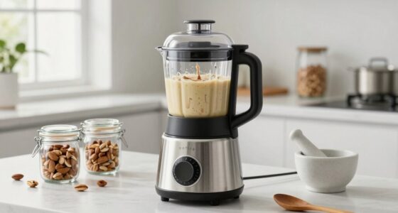 efficient organized nut milk station