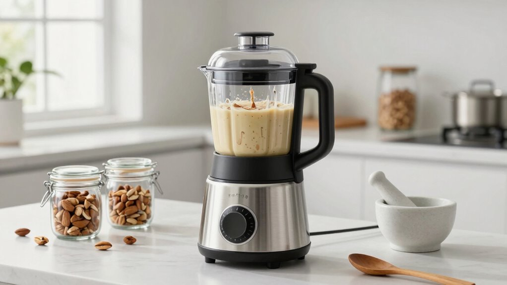 efficient organized nut milk station