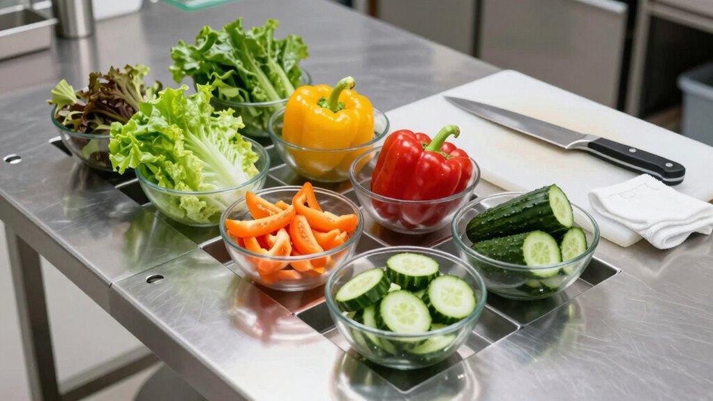 efficient safe produce preparation