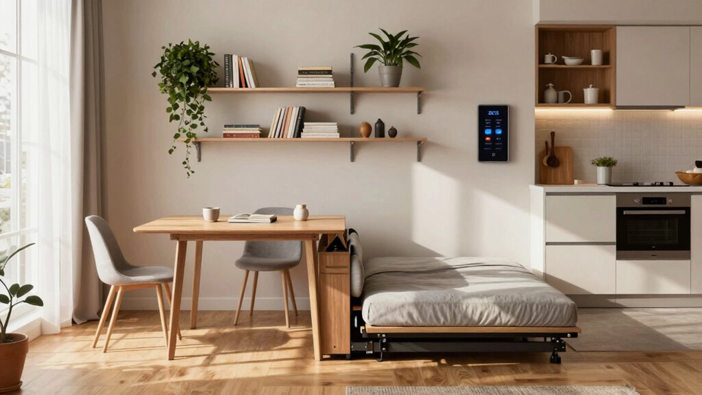 efficient small apartment living
