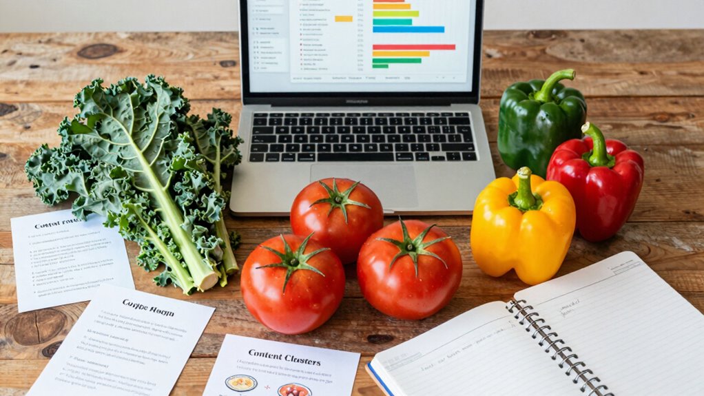 engaging raw food content clusters