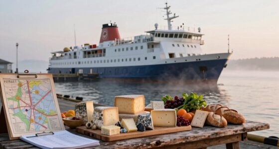 ferry schedules influence meal planning