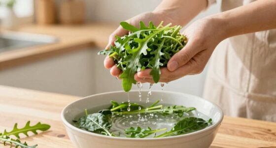gentle rinse for greens