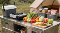 optimized camp kitchen setup