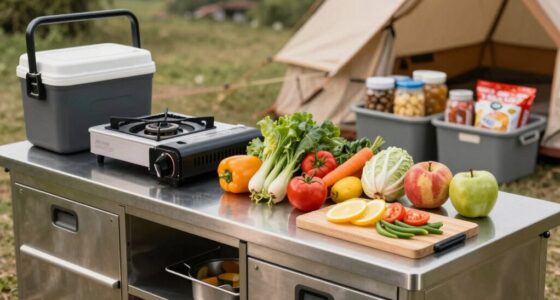 optimized camp kitchen setup