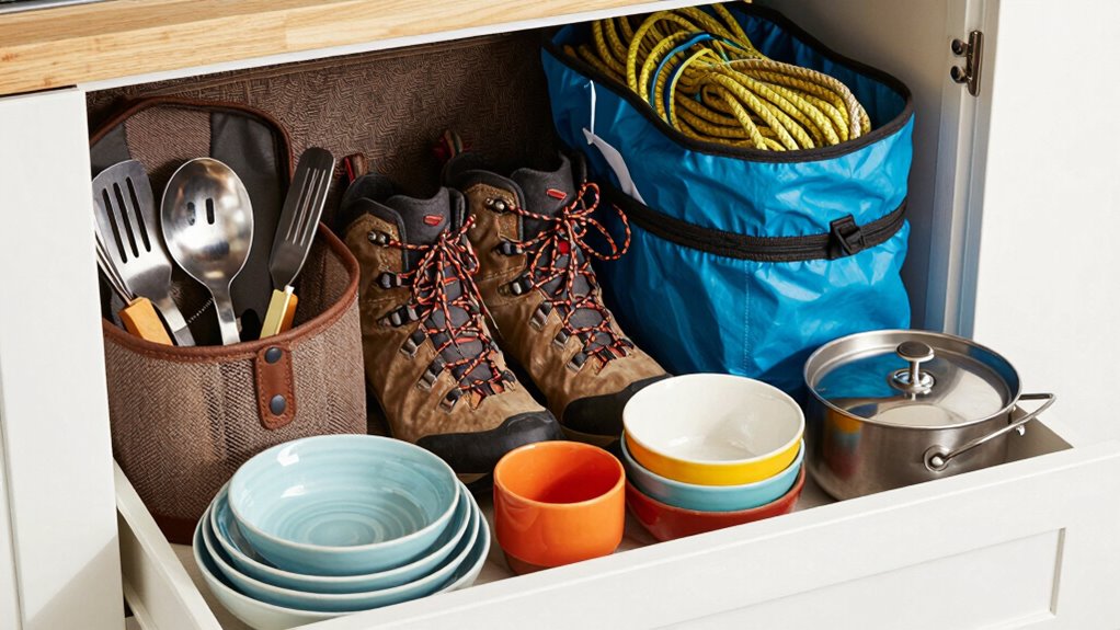 organize gear with labels