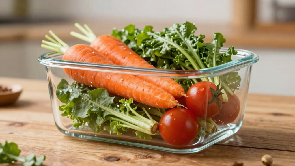 organized portion controlled meal storage