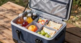 organized travel cooler storage
