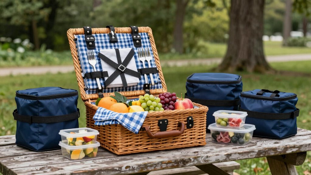 organized wildlife safe picnic packing