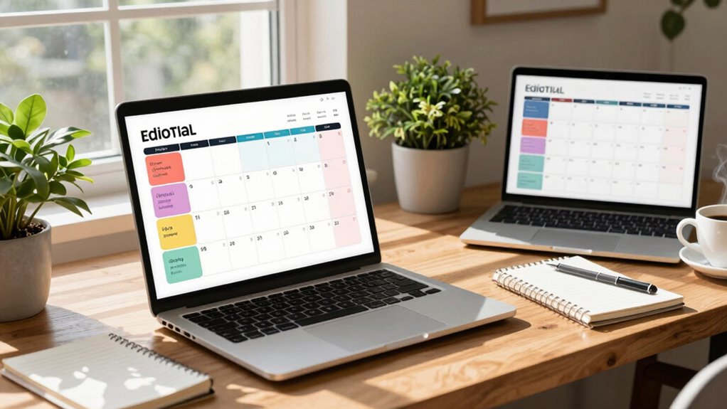 organizing editorial calendar categories
