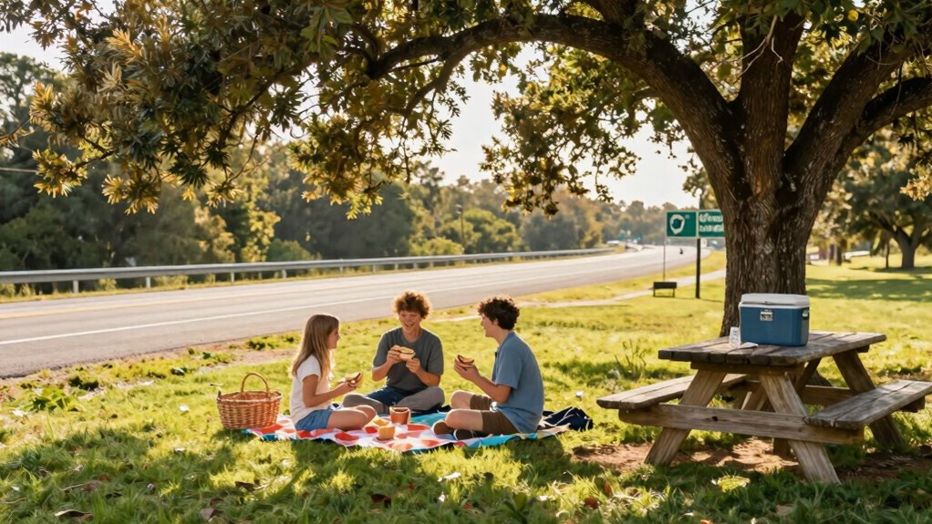 picnic stops on highways