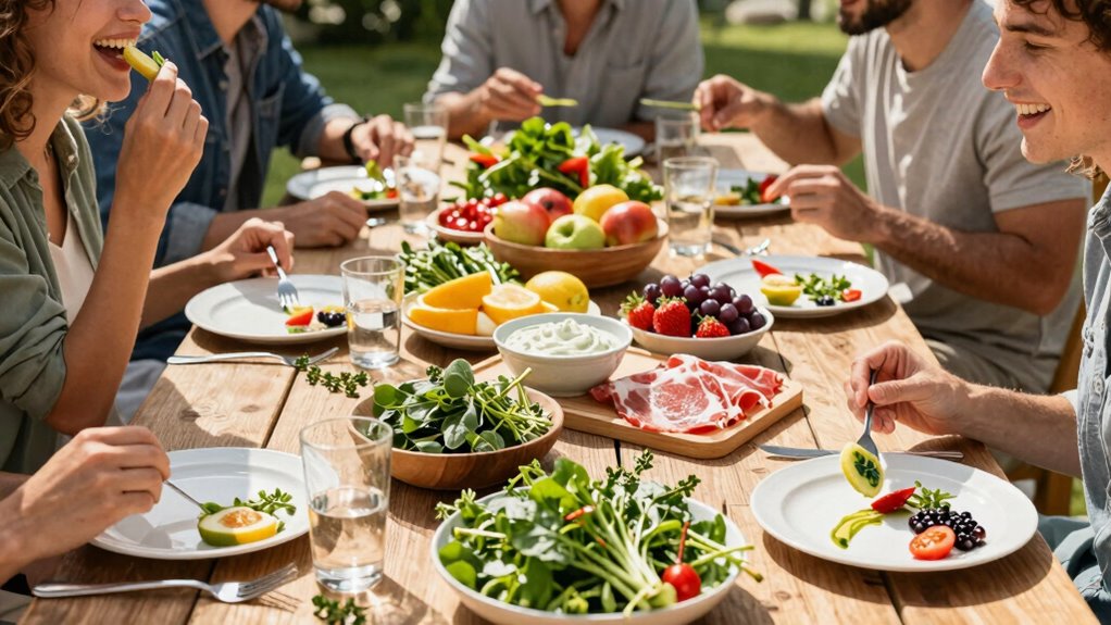 socialize through raw eating