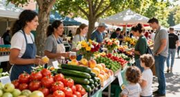 support routine with farmers markets