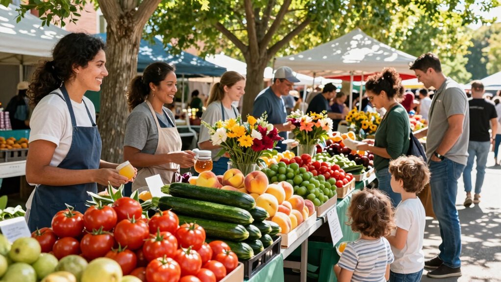 support routine with farmers markets