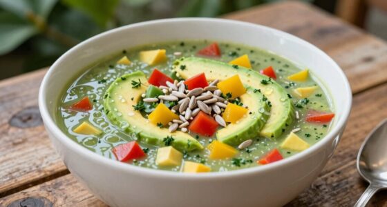texture enhances raw soups