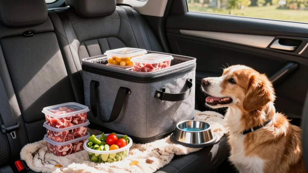 travel essentials for raw pets