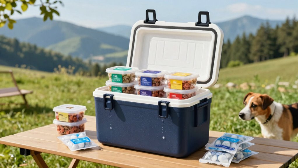 traveling with frozen pet meals