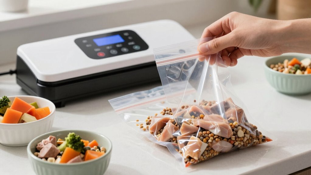 vacuum seal for pet freshness